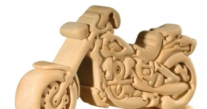 Puzzle tridimensionale di una Harley-Davidson by Dolfi