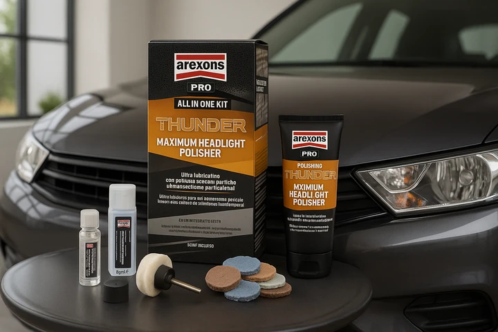 Kit Arexons Car Care Pro THUNDER: fari come nuovi spendendo 30 euro