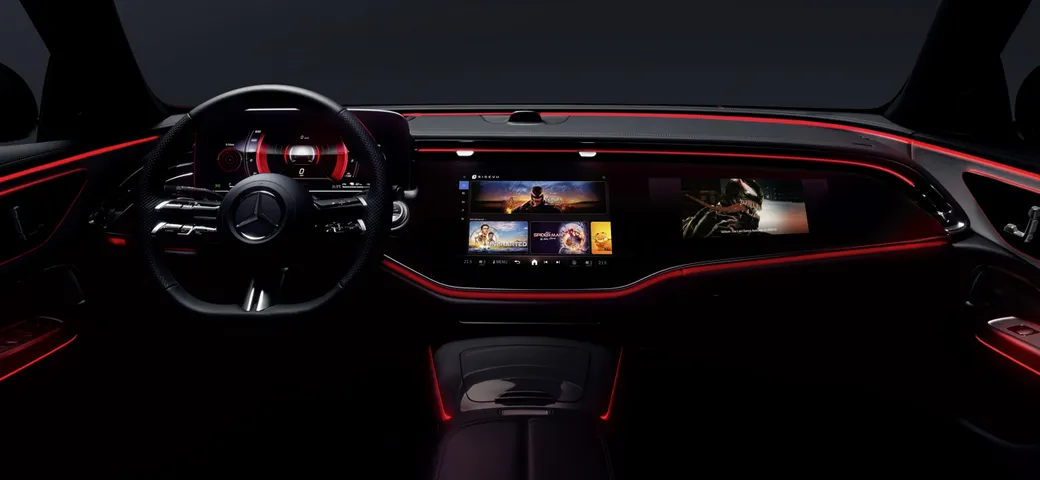 Mercedes svela RIDEVU: un cinema In-Car immersivo al CES 2025