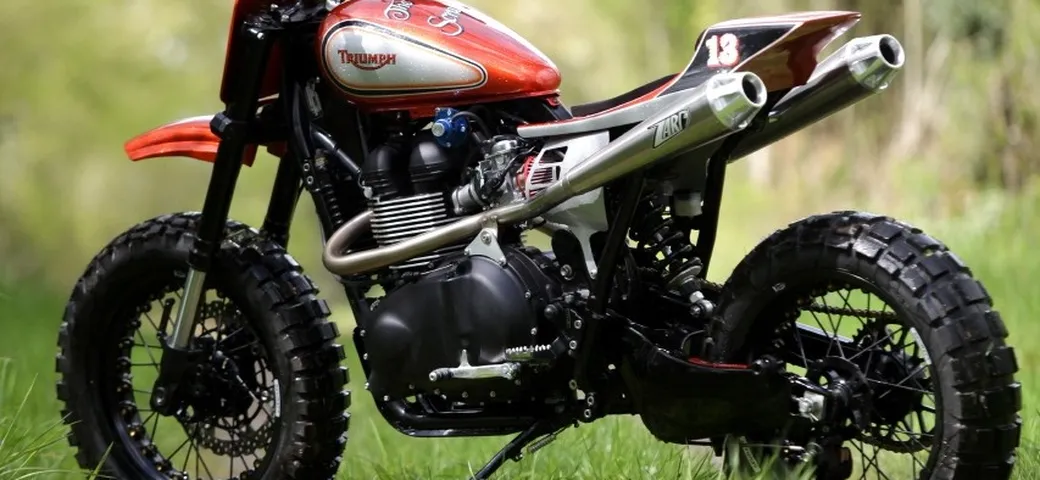 Triumph Bonneville, l'interpretazione scrambler di un concessionario francese