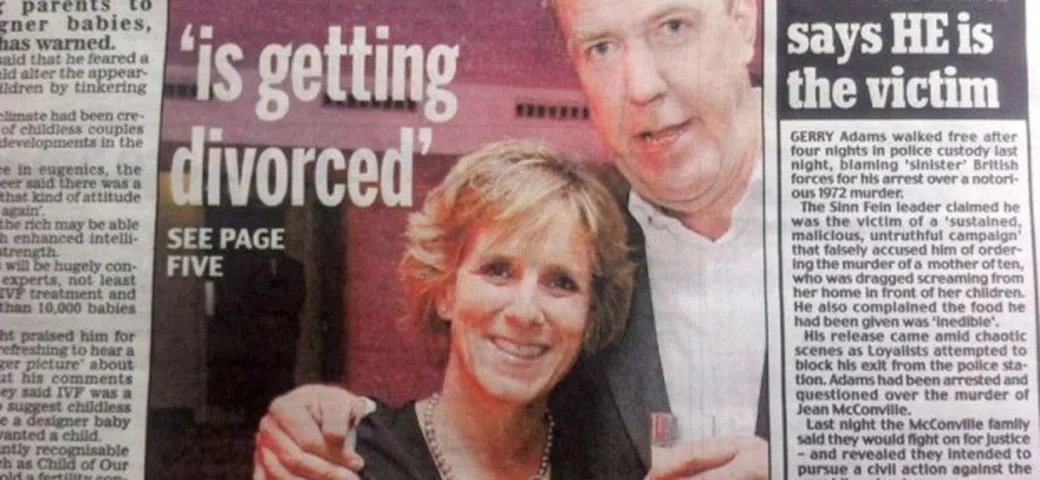 Jeremy Clarkson: il divorzio conquista le prime pagine inglesi
