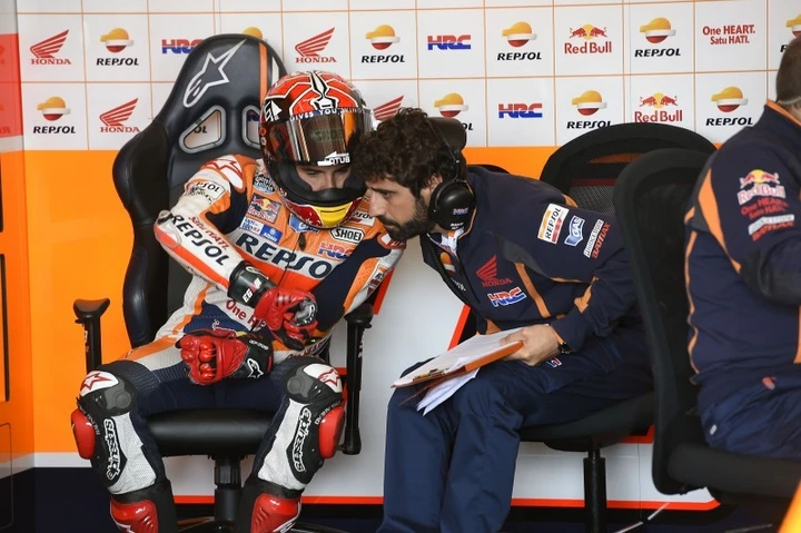 Marquez subito 1° in Germania: 