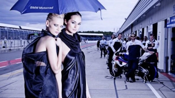 Sexy Bikers: BMW Motorrad. From runway to racetrack