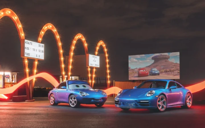 La Porsche fidanzata di Saetta McQueen è in tour negli USA