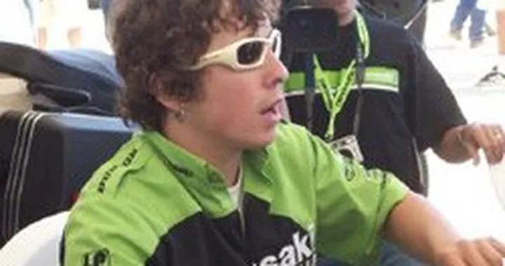 Roger Hayden sulla 3a Kawasaki a Laguna Seca