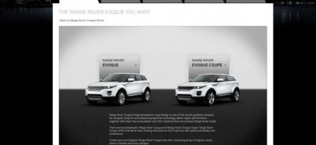 Range Rover Evoque: debutta il configuratore online