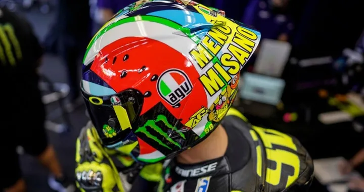 Casco speciale "Menù Misano" per Valentino Rossi