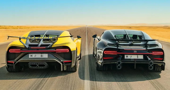 Bugatti Chiron Drag Race: Super Sport e Pur Sport confronto mozzafiato