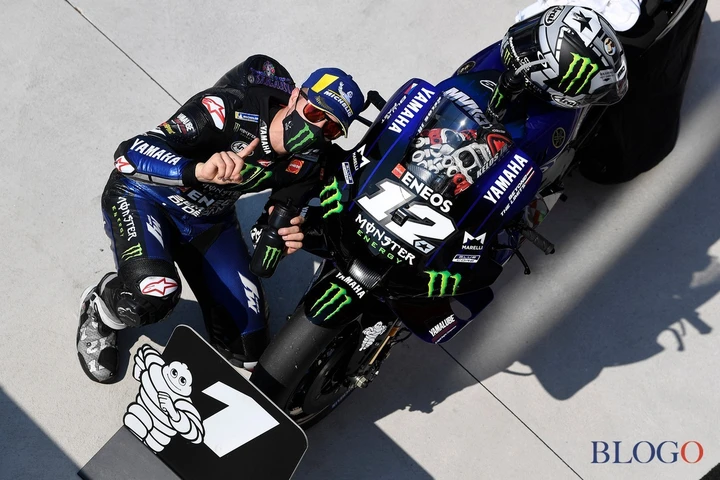 MotoGP Misano: pole-record di Vinales su Morbidelli, Quartararo e Rossi