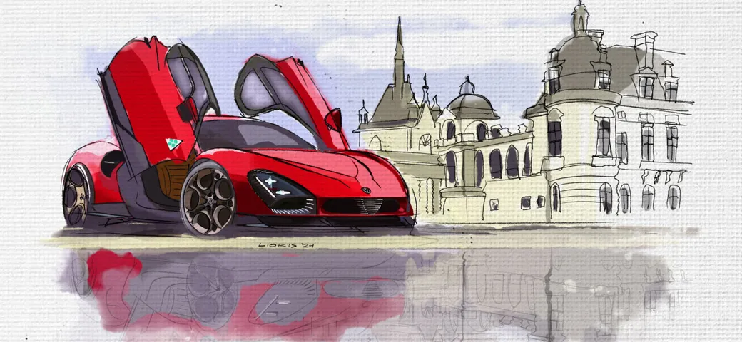La nuova Alfa Romeo 33 Stradale diventa un'opera d'arte