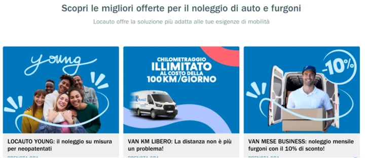 Locauto: le promozioni di marzo 2026 per noleggiare auto e furgoni ...
