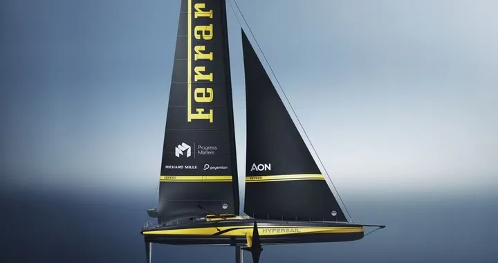 Ferrari svolta nautica, presentato il monoscafo volante Hypersail
