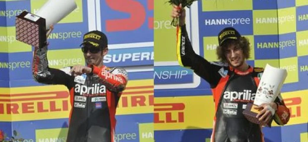SBK: Biaggi e Simoncelli strepitosi, l'Aprilia fa sul serio