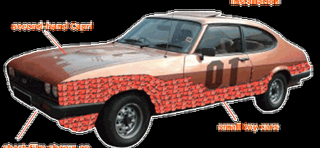 Ford Capri camuffata da Generale Lee