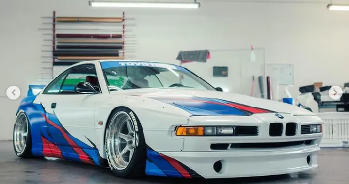 BMW 850ci: che grinta con il bodykit Pandem e la livrea M