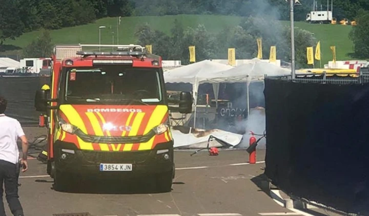 MotoE GP d'Austria: va a fuoco una moto. Panico nel paddock