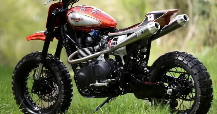 Triumph Bonneville, l'interpretazione scrambler di un concessionario francese