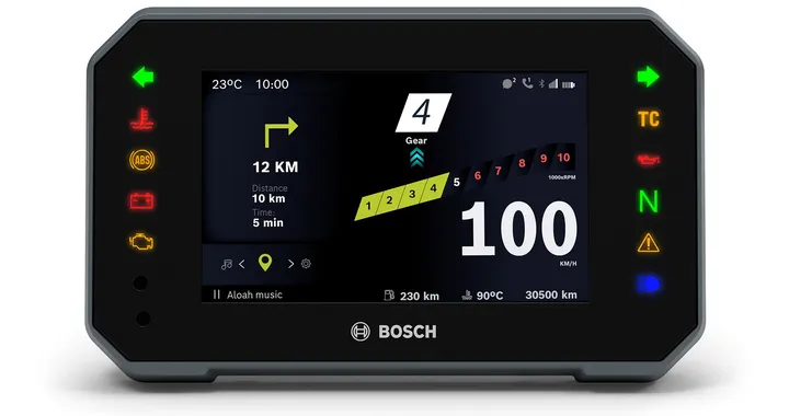 Bosch Cluster TFT e Connectivity, i display da moto