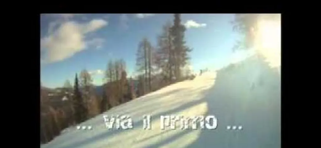 Luca Scassa in vacanza sulla neve