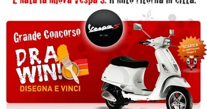 Disegna e vinci la nuova Vespa S!