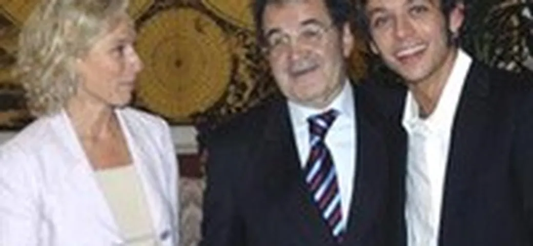 Valentino Rossi da Romano Prodi