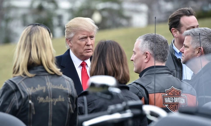 Donald Trump incontra i vertici Harley-Davidson