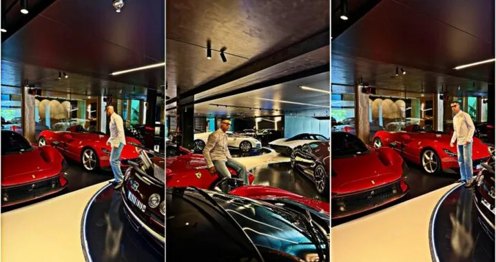 CR7 apre il garage personale, dentro Bugatti, Ferrari e 40 auto da collezione uniche