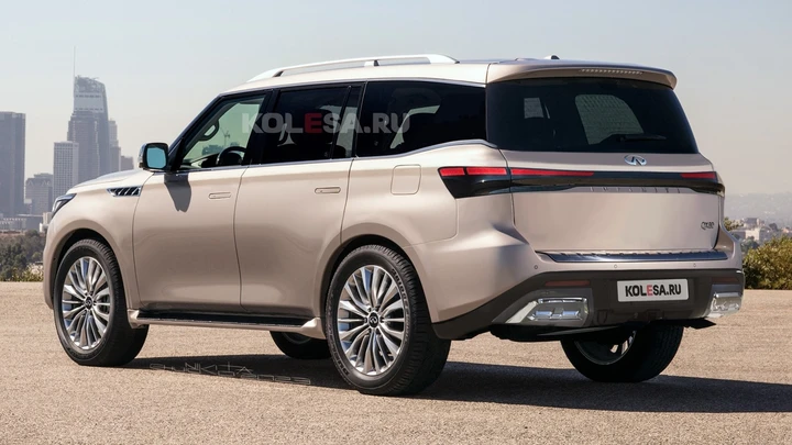 Infiniti QX80 2024 render Kolesa