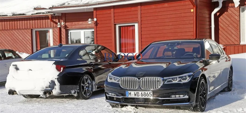 BMW M7: prime foto spia del muletto