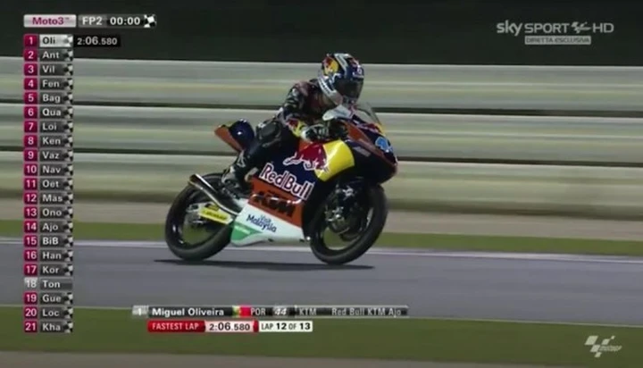 Moto3 Qatar 2015: Oliveira precede Antonelli nelle FP2. 5° Fenati