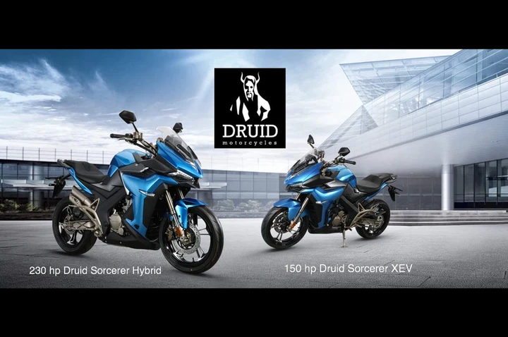 Moto elettriche e ibride: ecco le Druid Scorcerer XEV e Hybrid