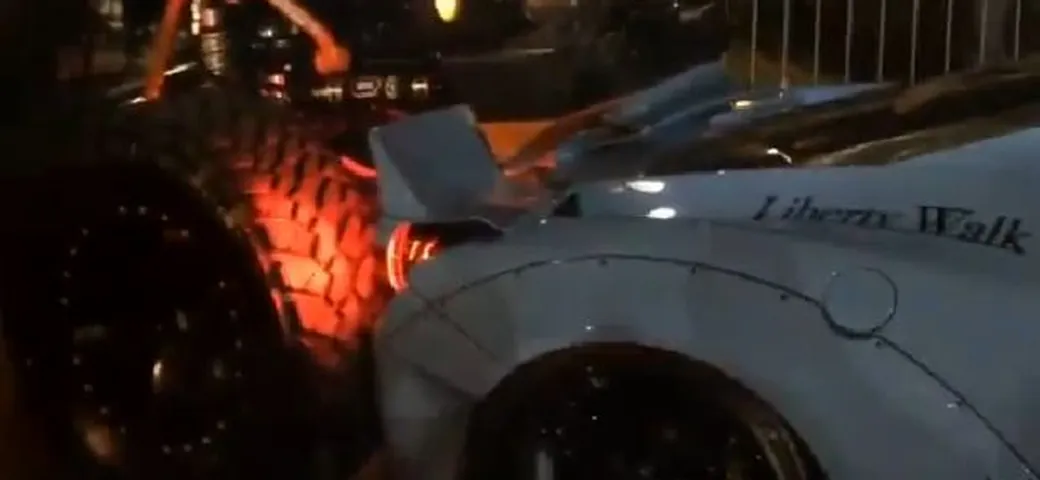 Il video dell'incidente al SEMA fra un fuoristrada ed una Ferrari