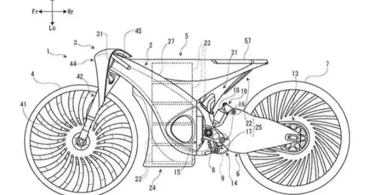 Suzuki lavora ad una moto ibrida e modulare: ecco il brevetto