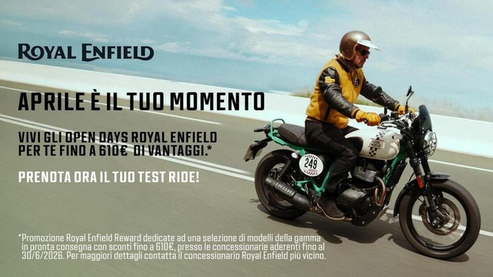Royal Enfield Italia: 125 anni del marchio con porte aperte dal 13 al 18 aprile