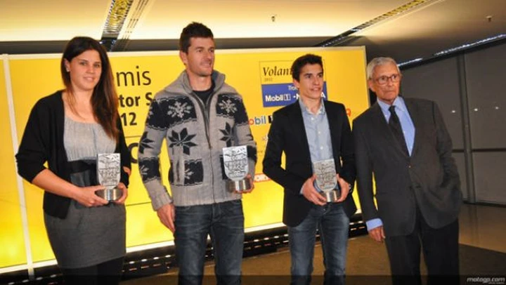 Marc Márquez premiato a Barcellona
