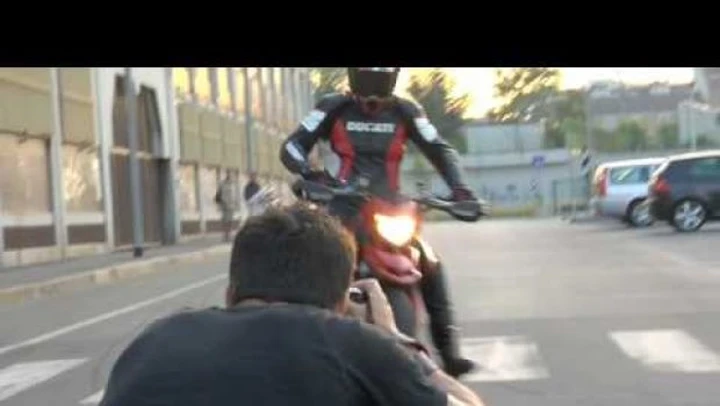 Ducati Hypermotard 2010 backstage video