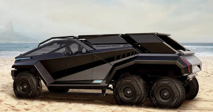 Thundertruck, il pick-up elettrico a 6 ruote da 800 CV