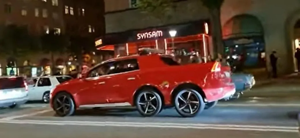 Volvo XC60 a 6 ruote: un tuning estremo [Video]