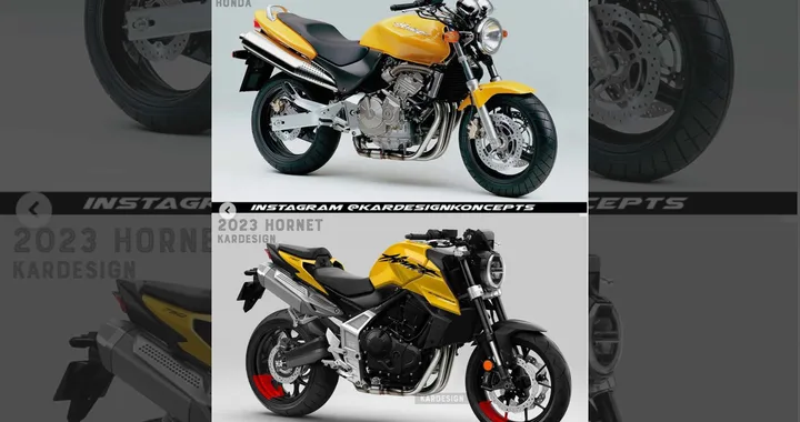 Honda Hornet 2023: Kardesign fa tornare il faro tondo