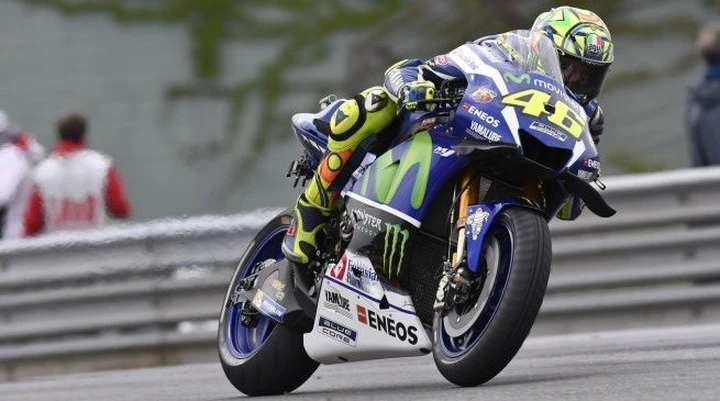 Valentino Rossi 8° in Germania: 