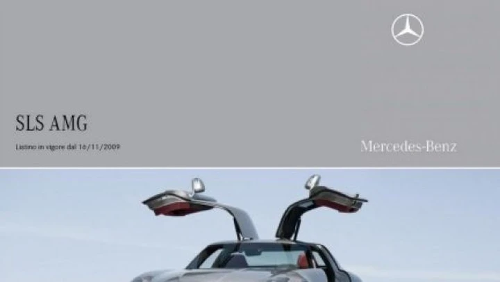 Listino prezzi italiano Mercedes SLS AMG