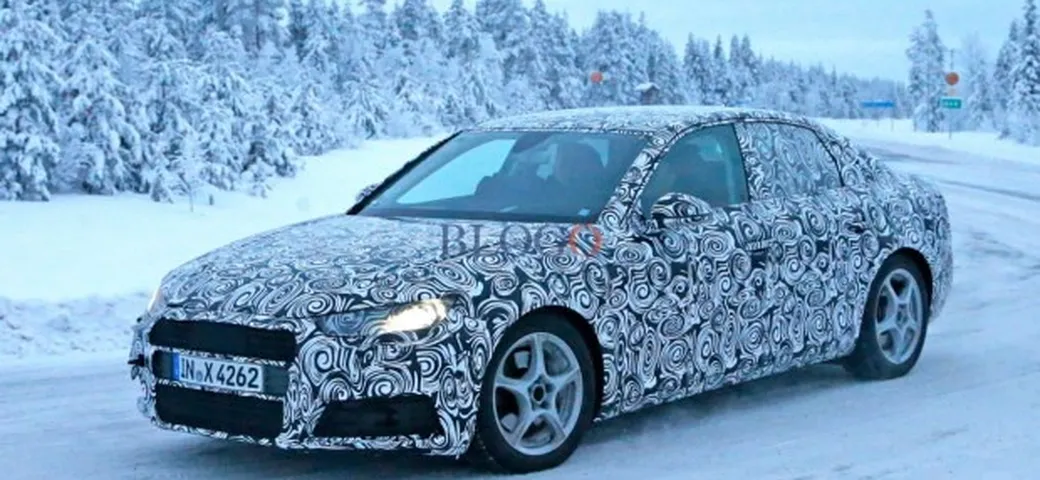 Audi A4 2016: foto spia sulla neve