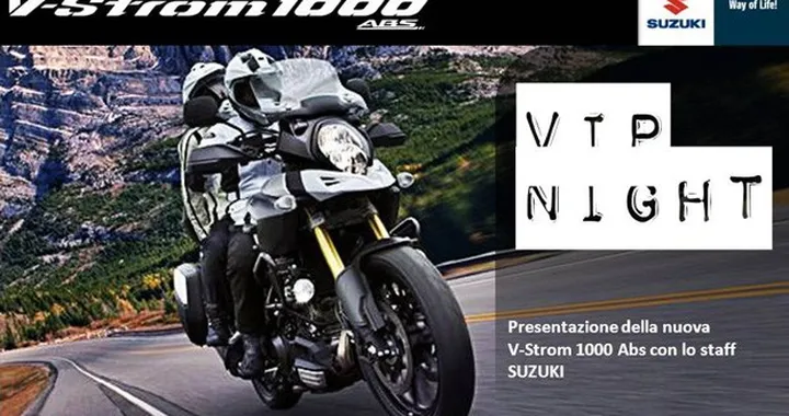Suzuki “Vip Night”, le date per celebrare la V-Strom 1000 ABS 2014