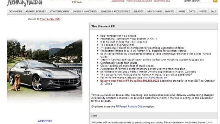 Ferrari FF Neiman Marcus Edition
