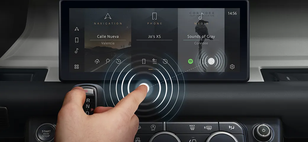 Jaguar Land Rover sviluppa lo schermo contactless Predictive Touch