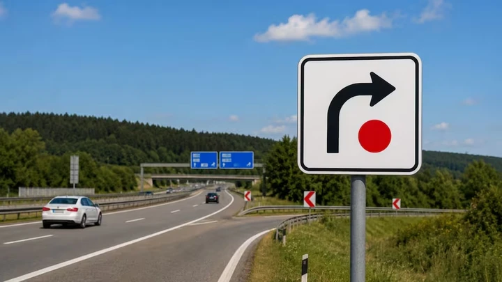 Quel cartello con il pallino rosso può salvarti dalla coda: ecco cosa significa