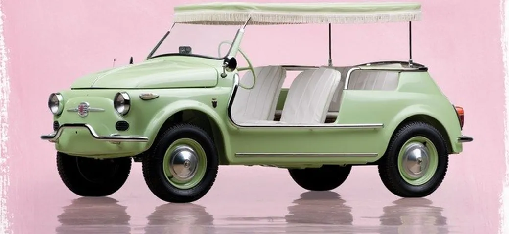 Una Fiat 500 Jolly del 1960 aggiudicata per 77.000 dollari