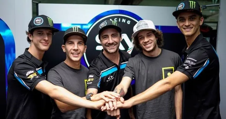 Sky Team VR46 con Bezzecchi e Migno nel 2020
