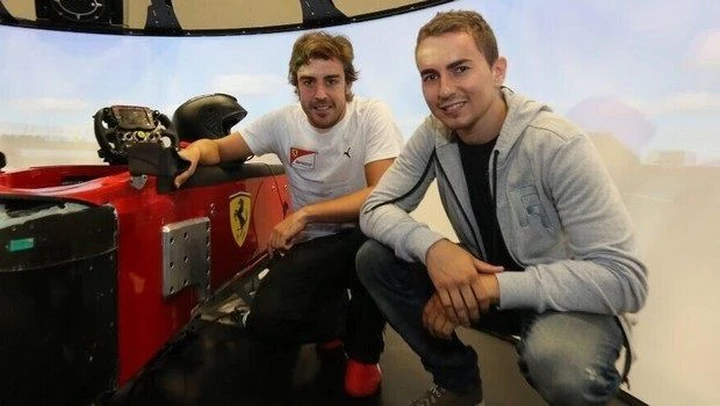 Jorge Lorenzo visita Maranello: 
