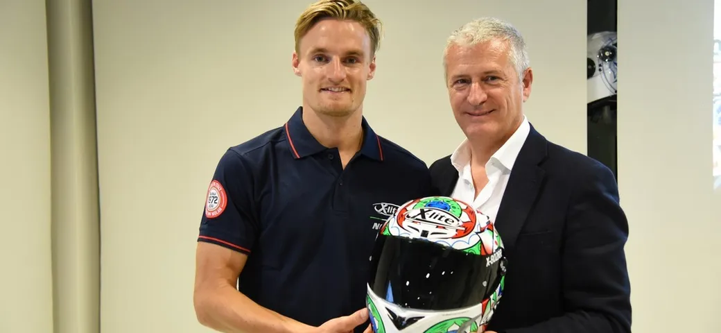 Casco integrale X-802RR Replica Chaz Davies Imola
